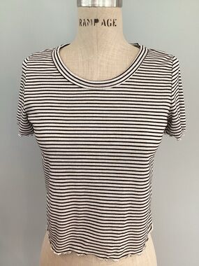 Caution to the Wind Striped Tshirt